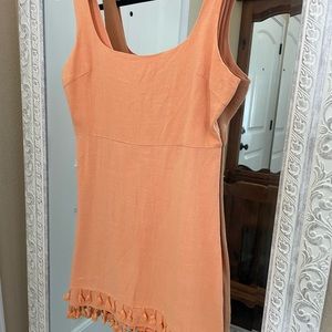 Lulus Orange Mini Summer Dress